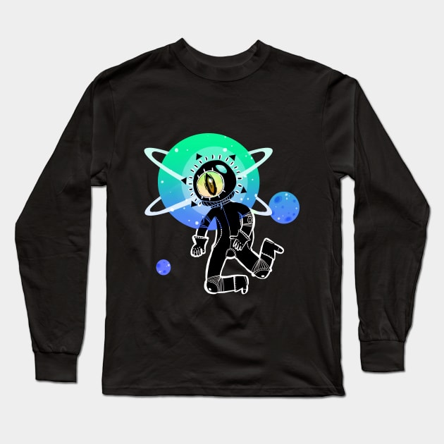 Eyestronaut Long Sleeve T-Shirt by Contenebratio